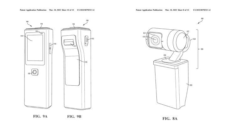 GoPro Camera Patent Side by Side