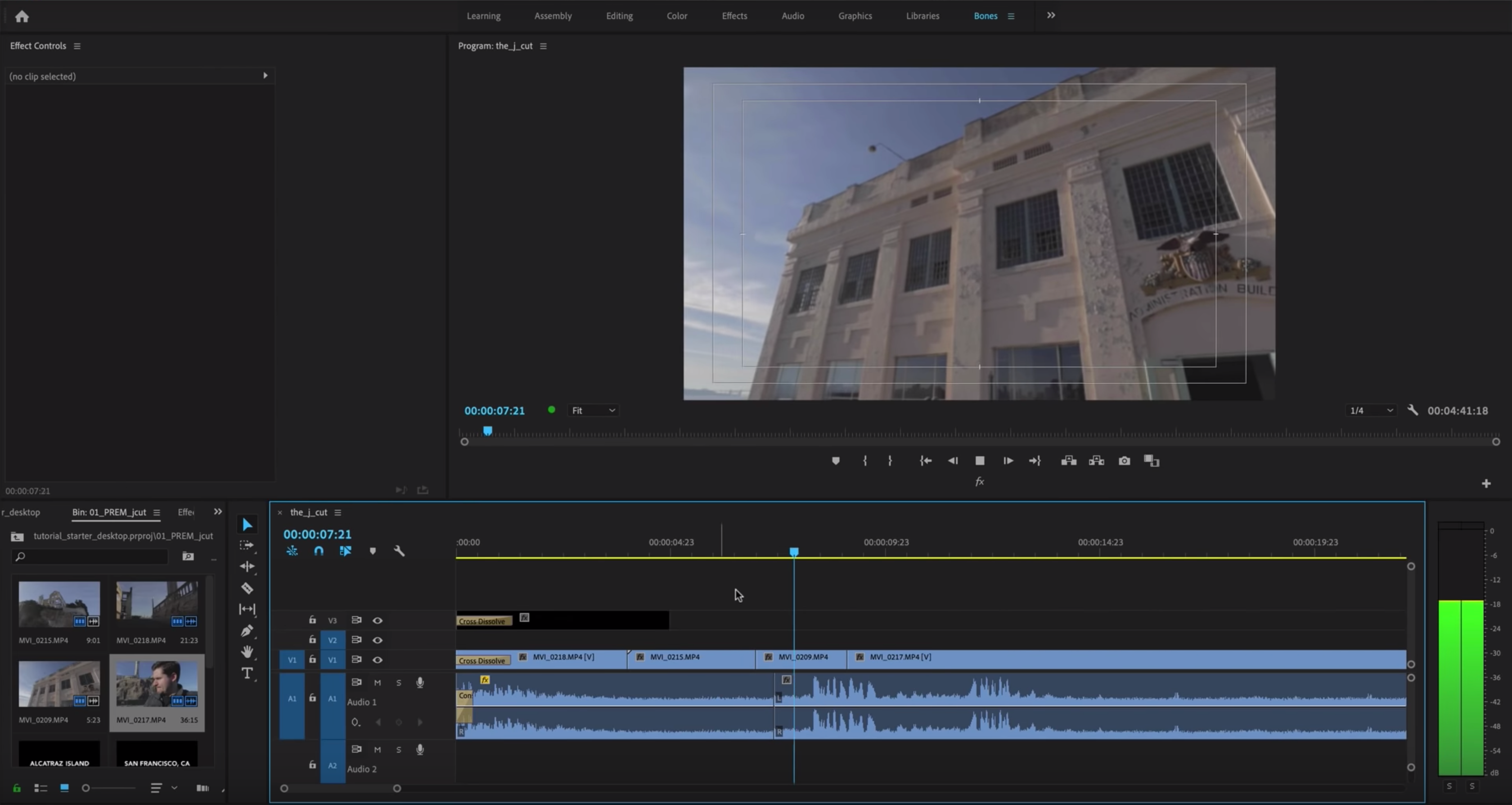 How to Do One-Step J-Cuts in Premiere Pro