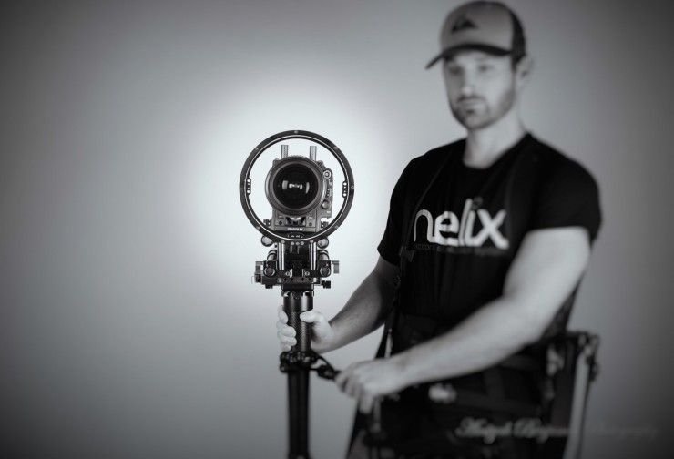 Letus Helix 1-Axis PRO on Steadicam
