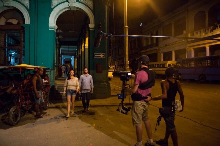 Shooting on the streets of Havana for La Noche Buena