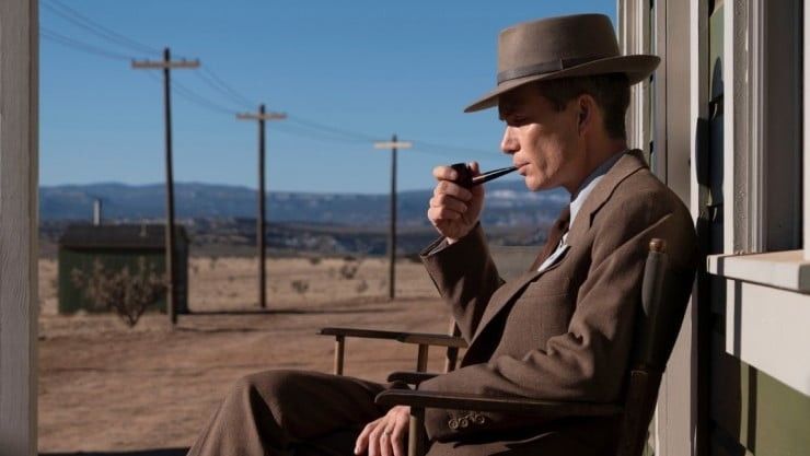A man smoking in the desert, 'Oppenheimer'