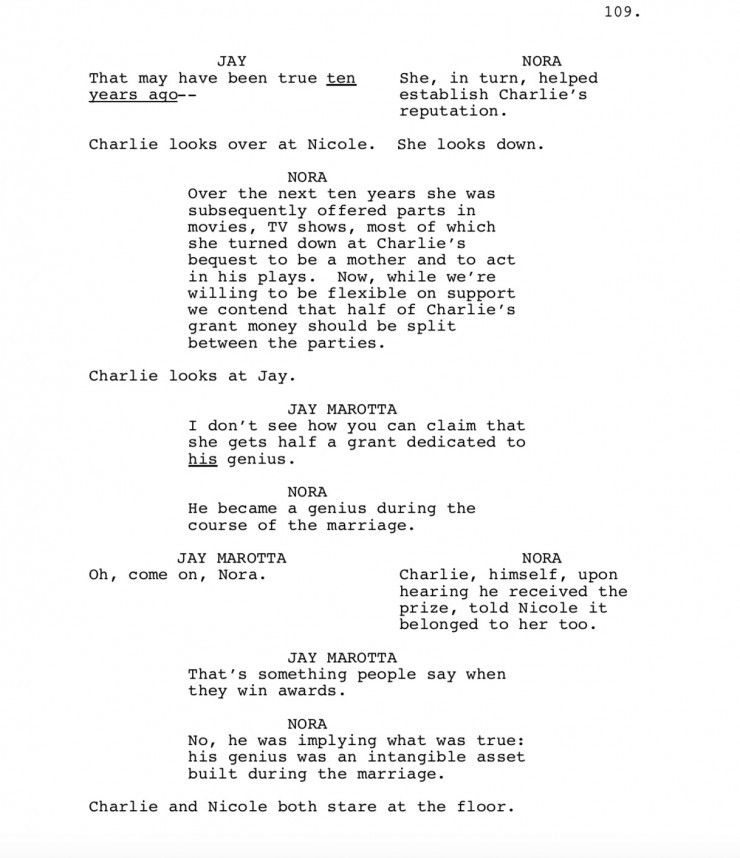 Noah Baumbach - ‘Marriage Story’ Courtroom Scene Script