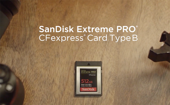 SanDisk's Type B Extreme Pro CFE is available in Europe.