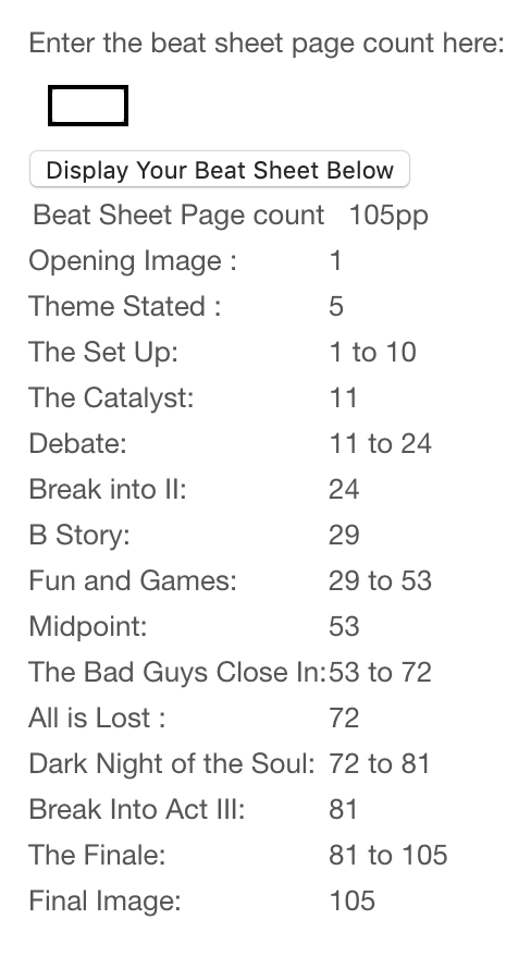 Try Our Screenplay Beat Sheet