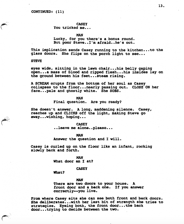 Download The Scream Script Pdf To Learn The Fun Of Killing Characters