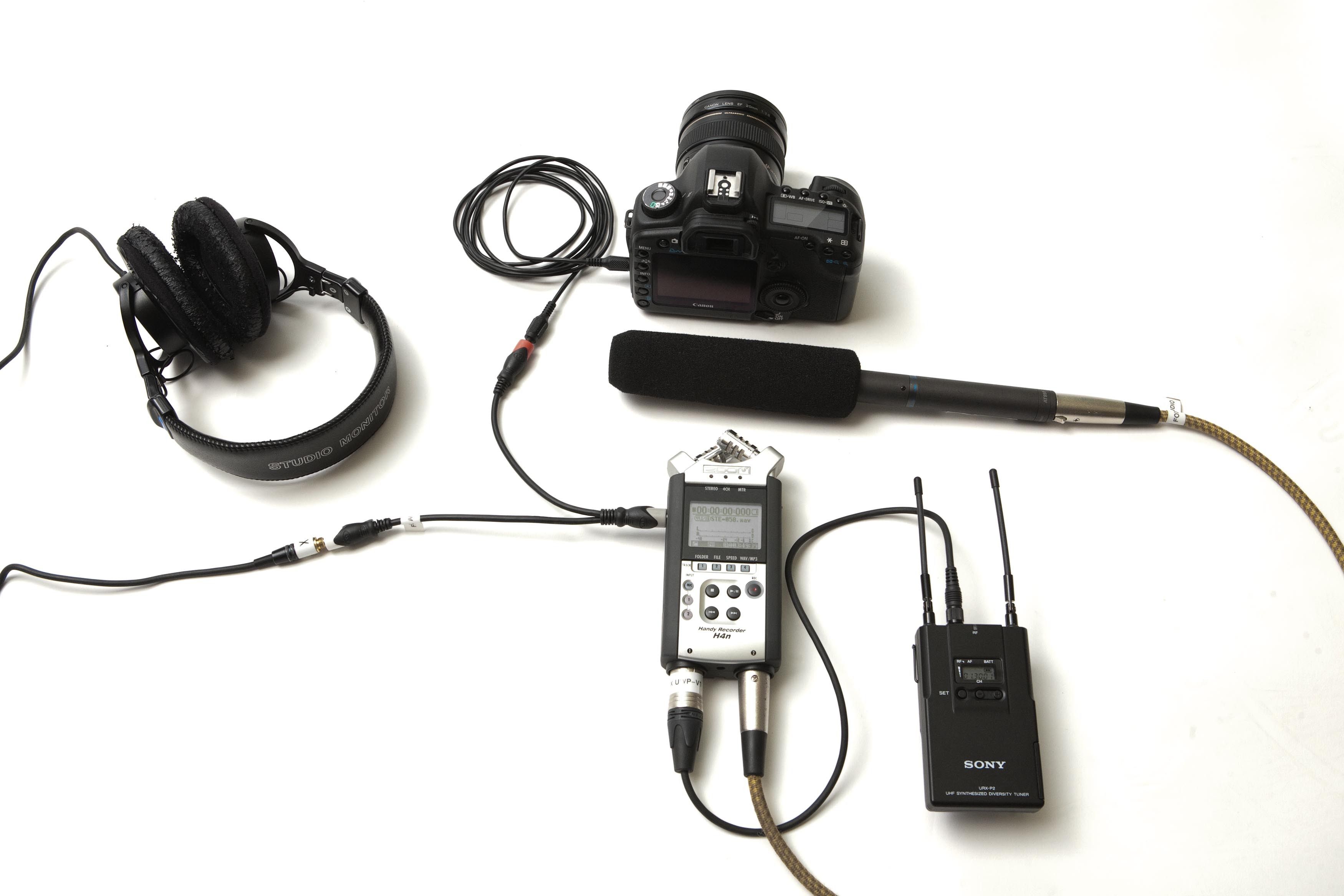 An Easy DSLR Audio Setup for a Crew of One - 740 x 493 jpeg 46kB
