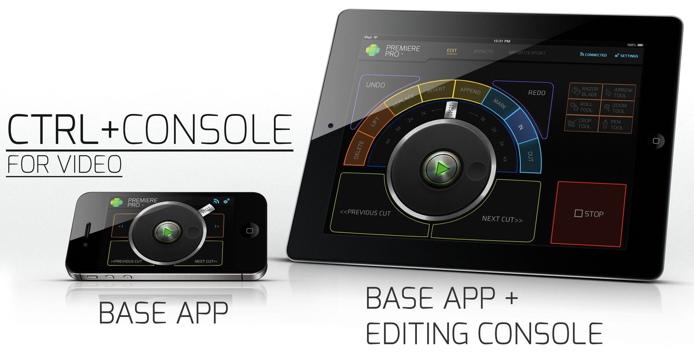 CTRL+Console App: Turn Your iPad into a Premiere Pro or Final Cut Pro 7/X  Editing Console