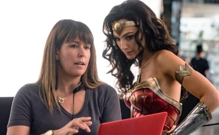 Director Patty Jenkins and Gal Godot on the set of 'Wonder Woman 1984'