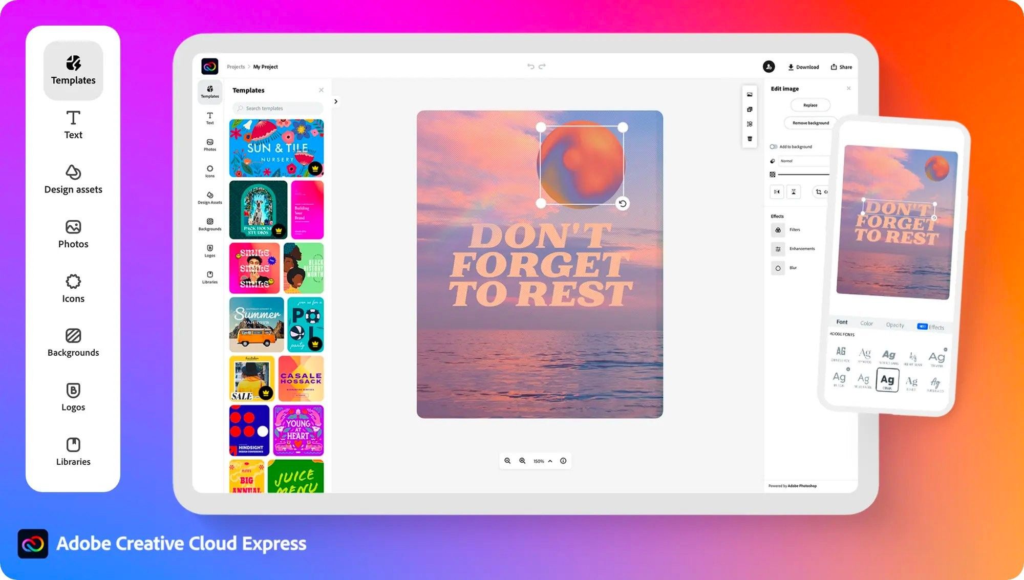Adobe Announces Stripped-Down Creative Cloud Express Service