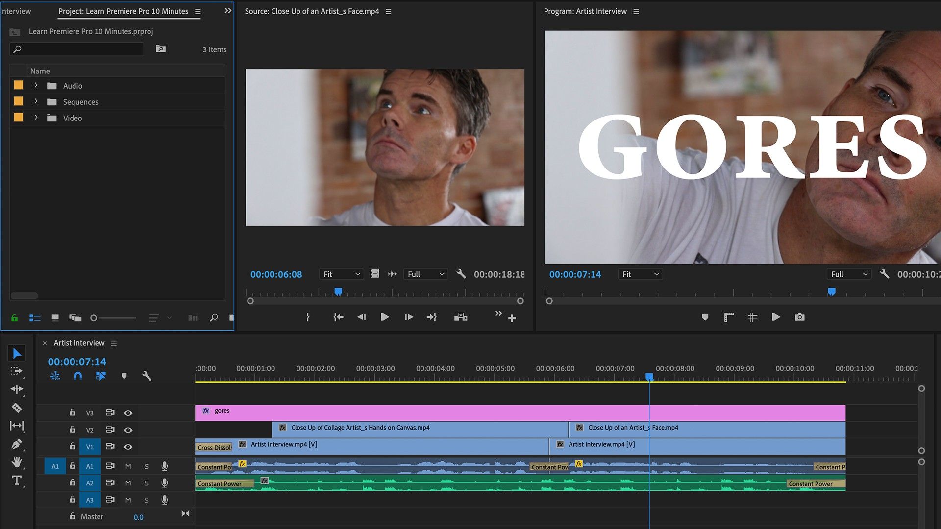 Learn How To Use Adobe Premiere Pro In 15 Minutes It's a good idea to get into the habit of naming one of the quickest and easiest ways to create a new bin for clips you already have in your project is to drag and drop the clips onto the new bin button. learn how to use adobe premiere pro in