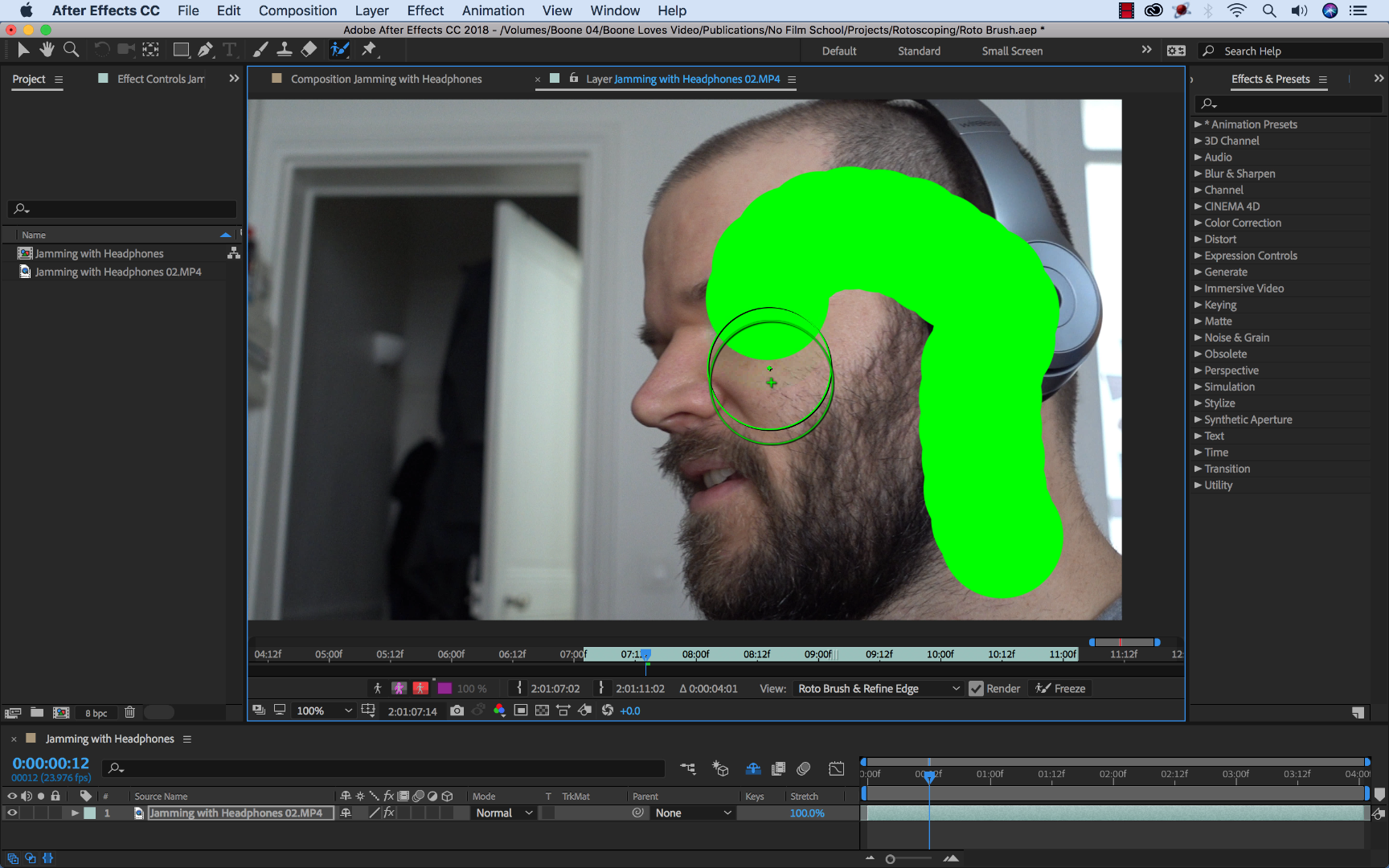 The Roto Brush from Adobe After Effects Makes Rotoscoping Painless