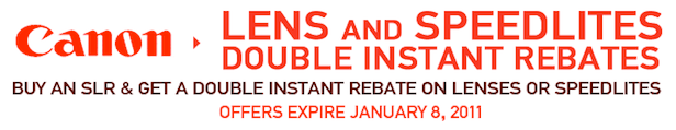 Canon Double Instant Rebates At B H Photo Expire January 8th