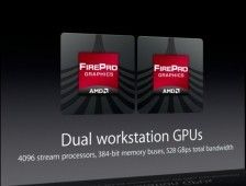 Dual AMD FirePro GPUs Apple New Mac Pro