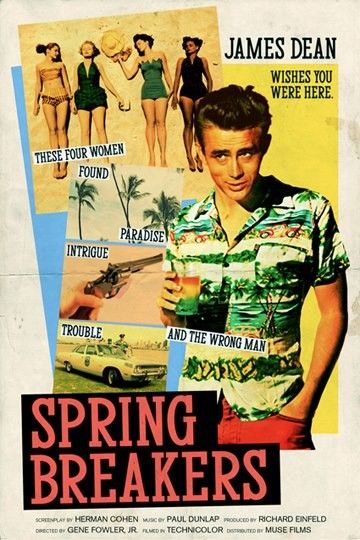 famous movie film poster actor director artist peter stults james dean spring breakers